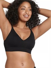 Jockey Generation Seamfree  Light Lift Bralette - Black L: Wireless, Medium Cove