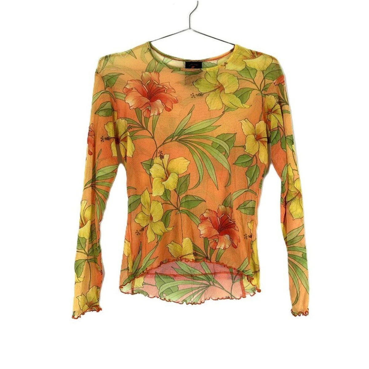 Maillot Cyclisme Femme Sheila Moon Manches Longues Motif Floral - Taille XXL - Neuf Avec étiquettes