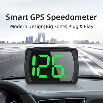 HUD GPS Head Up Display Speedometer Odometer Car Digital Speed KMH Universal
