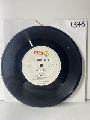 Let It Be / Let It Be (The Gospel Jam Mix) by Ferry Aid Single 7  Vinyl