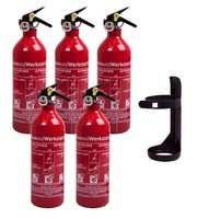 Aluminium 1 Kg ABC ALU AutofeuerlöScher Mit Manometer + Halterung Auch FüRs Boot