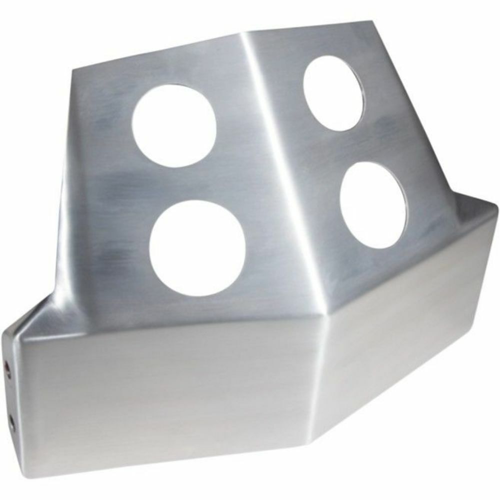 Speed Merchant Lower Frame Skid Plate Raw Aluminum Harley