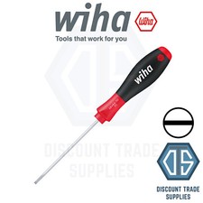Wiha SoftFinish 5.5mm Slotted Flathead Screwdriver 125mm 00698 FREE DRILL BITS