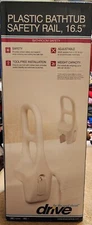 NEW Drive Plastic Bathtub Safety Rail, 16.5" Assistance Bar, Adjustable 300lb