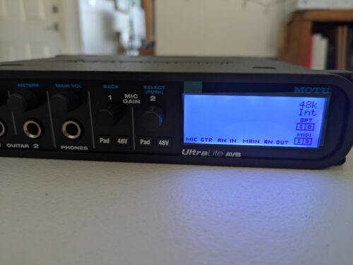 MOTU Ultralite AVB 18x18 USB/AVB Audio Interface with DSP Mixing Network Audio