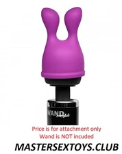 Bliss Tips Silicone Massage Wand Massager Attachment Essentials Purple Pinpoint