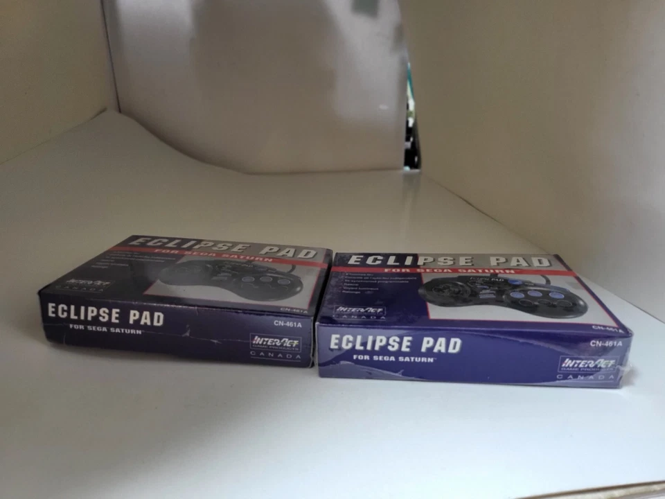 TWO NEW Factory Sealed Eclipse Controllers pads for Sega Saturn #L19 - Image 4 of 4