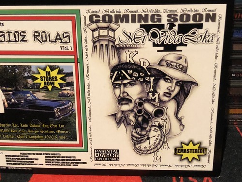 Kriminal Mi Vida Loka Homeboyrap.com North Side Rolas Vol 1 Flyer Norteno Rap CD - Foto 5 di 13