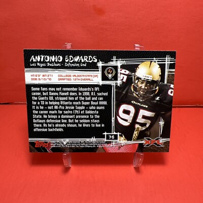 2001 Topps XFL Antonio Edwards #76 Mint🦄 | eBay