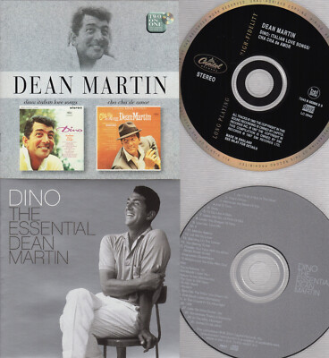DEAN MARTIN CD LOT DINO ITALIAN LOVE SONGS CHA CHA DE AMOR +ESSENTIAL COLLECTION