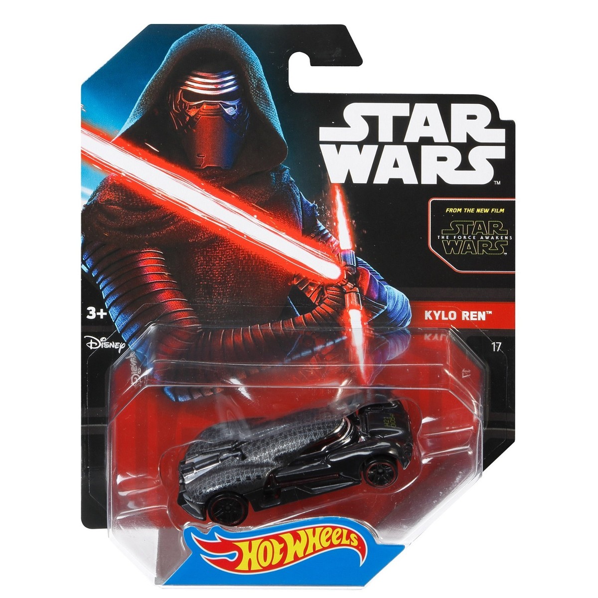 Mattel Hot Wheels Star Wars 1:64 Scale Die-cast KYLO REN Character