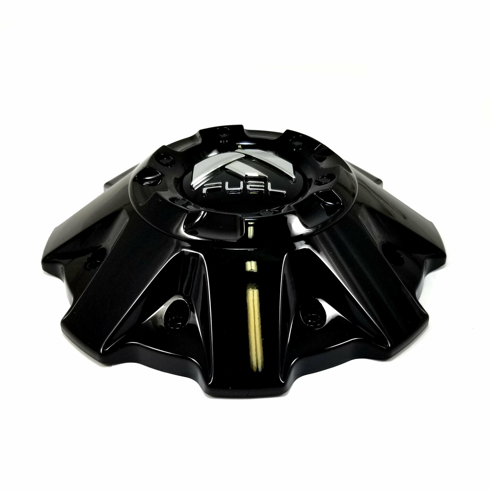 4 Fuel OffRoads Black Center Caps for 5/6/7/8L Titan D586 Cleaver D240