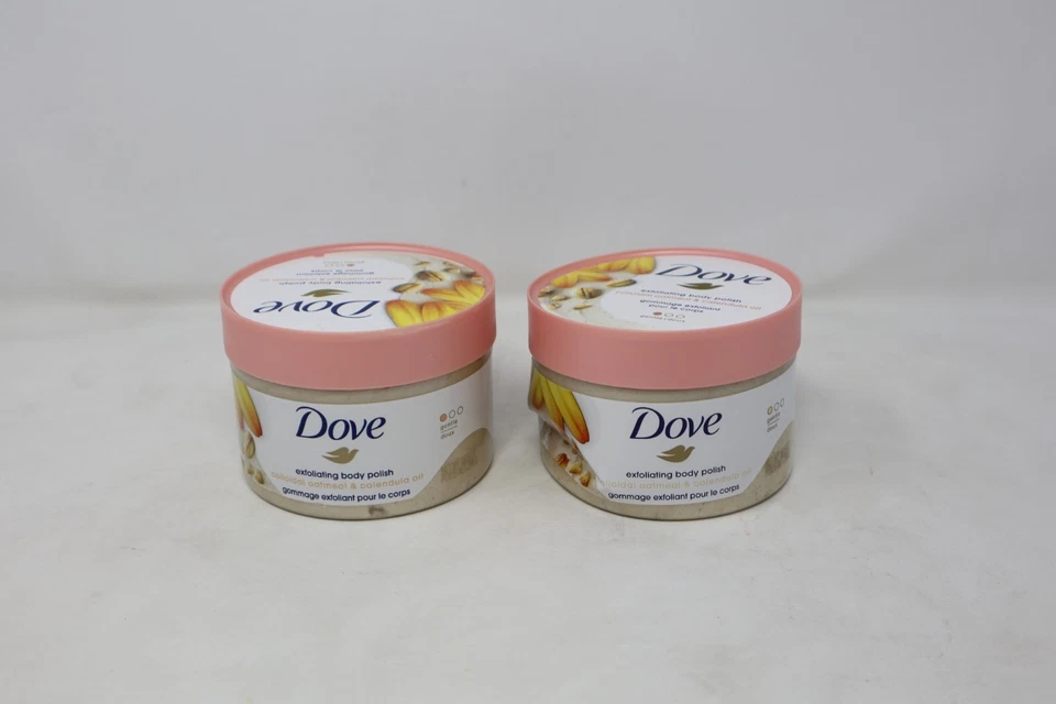 2x Dove Gentle Exfoliating Body Polish Colloidal Oatmeal & Calendula Oil*Damaged - Image 4 of 4