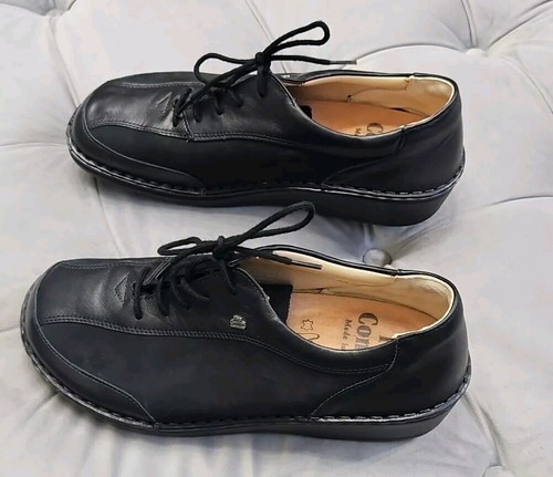 Finn Comfort schwarz Leder Wildleder Orthese Schnürschuhe flach Herrenschuhe 39 6 $ 455 neu - Bild 6 von 14