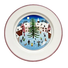 Villeroy & Boch NAIF CHRISTMAS Porcelain Salad Plate Dessert Side 8.25" Germany