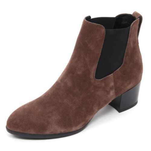B7570 tronchetto donna HOGAN H272 stivaletto marrone chiaro boot shoe woman - Picture 1 of 4