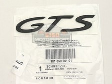 Genuine Porsche 981 991 Matte Black GTS Rear Hood Script Emblem Logo 