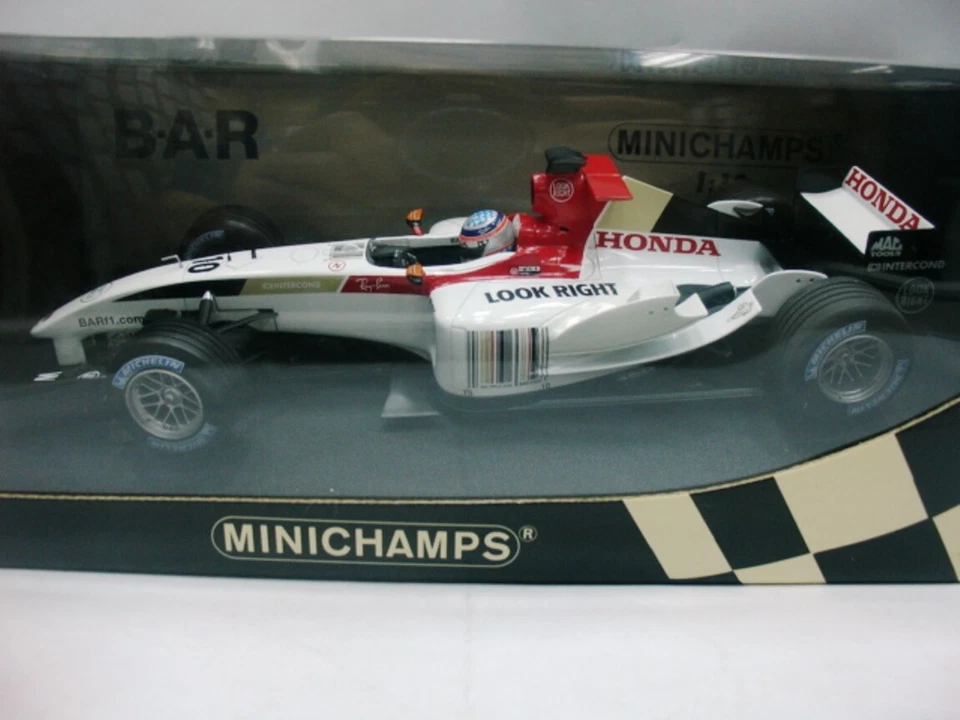 WOW EXTREMELY RARE BAR 006 Honda V10 Takuma Sato French GP 2004 1:18 Minichamps - Image 4 of 4