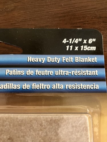Shepherd Hardware 9950 Felt Furniture Pads 2pc Heavy Duty Buffer Protector NEW - Picture 2 of 2