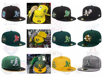 Mens New Oakland Athletics Baseball Cap embroidery Era Hat 59FIFTY