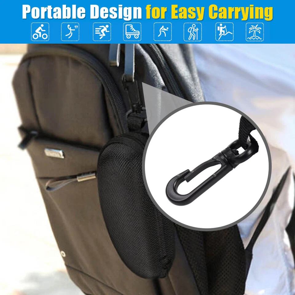 Paquete de 1-10 gafas estuche rígido caja gafas de sol protector carcasa cremallera clip para cinturón Foto 4 de 4