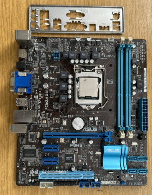 ASUS P8H61-M with intel SR05R G620 2.60GHz inc I/O Shield Motherboard Bundle