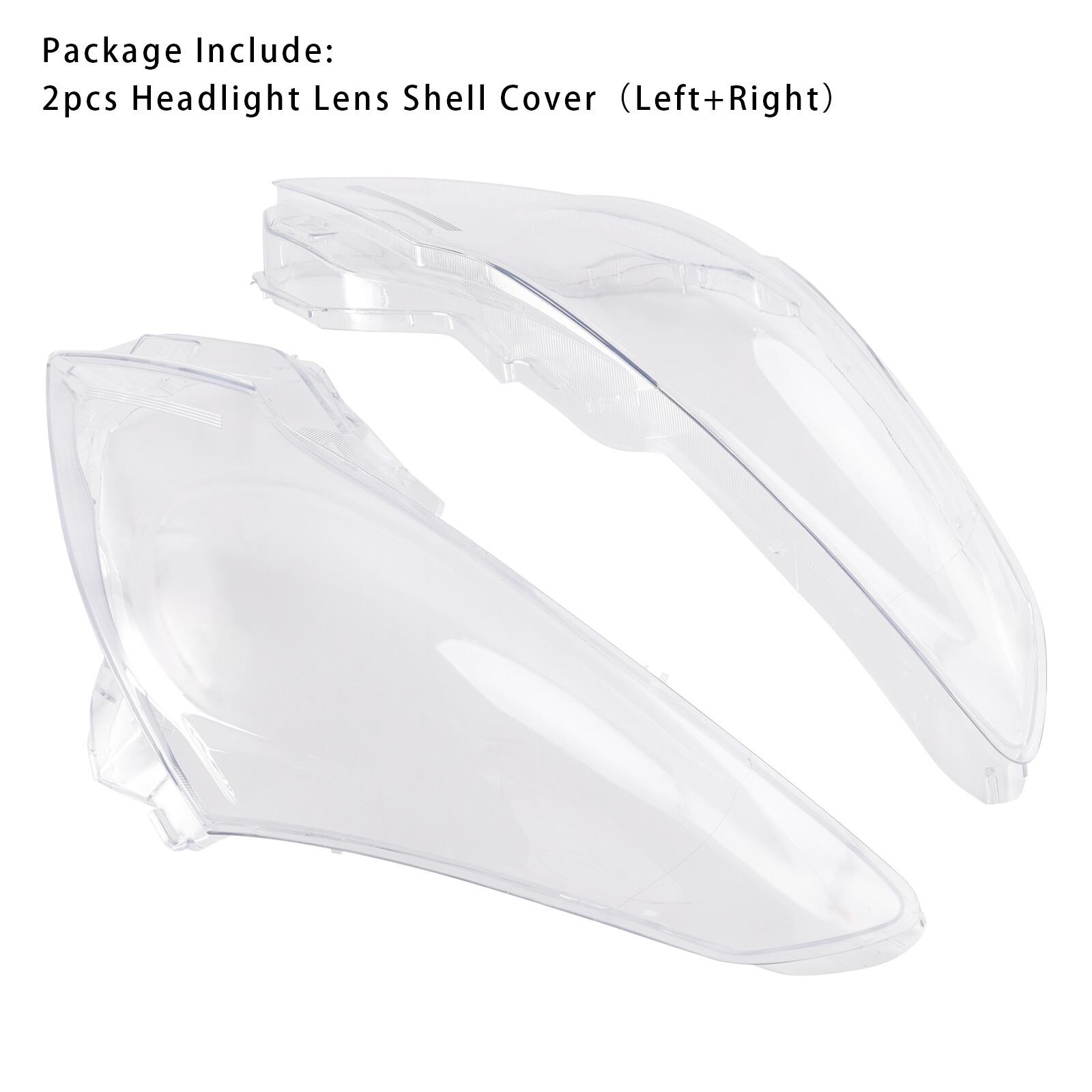 2pcs Headlight Lens Shell Cover Clear For Infiniti G25 G37 Sedan 2010-2013 FE