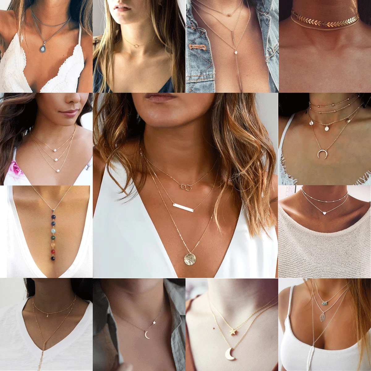 Short necklaces shop with charm