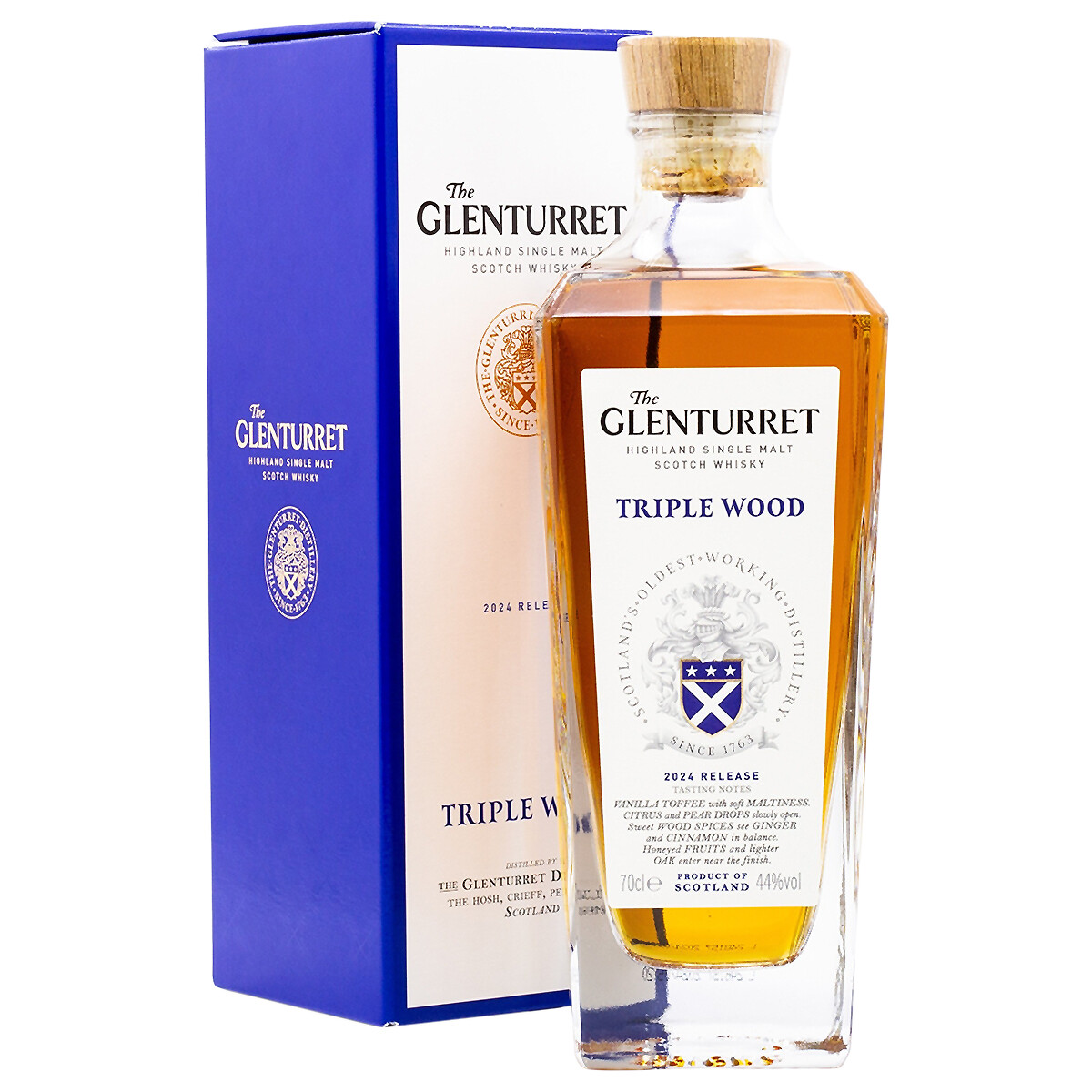 Glenturret Triple Wood 2024 Release Highland Whisky 0,7l 44,0%