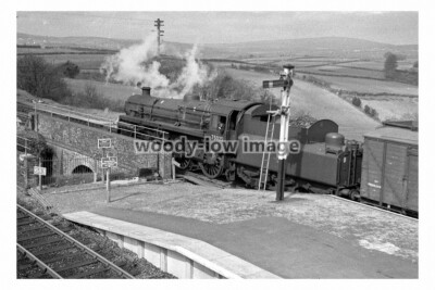 bb1235 - Eisenbahn Dampflok 75025 bei Bere Alston, Devon - Druck 6x4