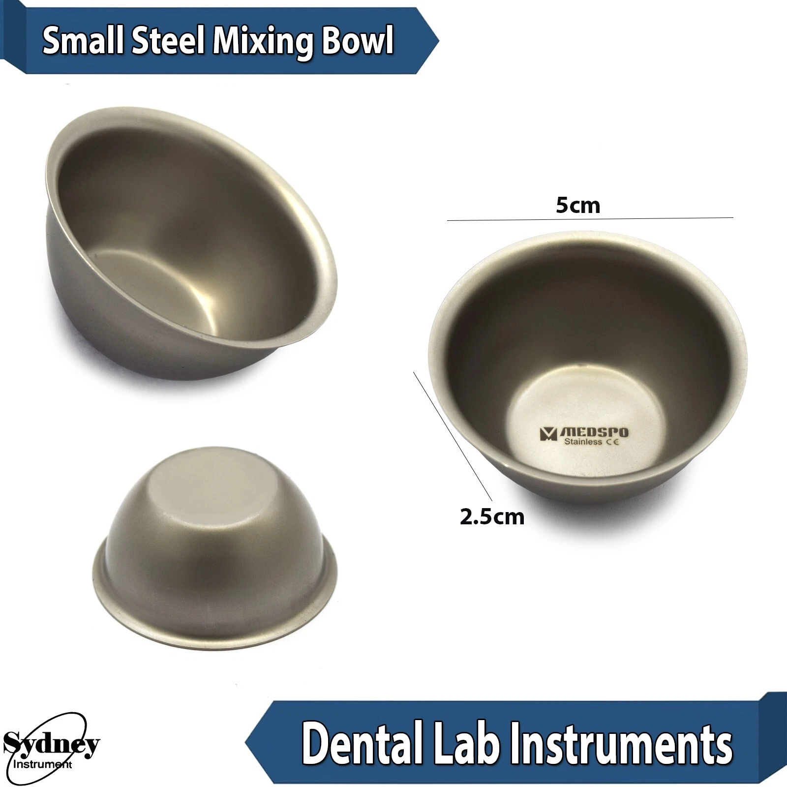 Dental Surgical Implant Laboratory Mixing Bowl Cup Hygiene Stainless Steel Tools