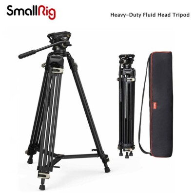 SmallRig Heavy Duty Fluid Head Tripod AD-01 3751 Universal quick release plate A