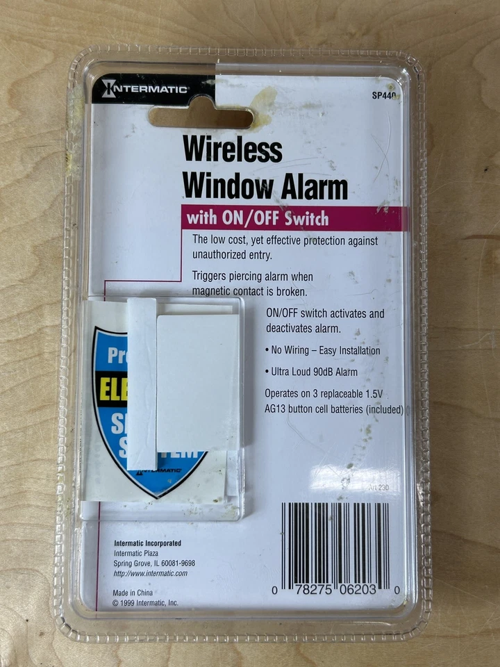 Intermatic Home Security Wireless Window Alarm SP440 - New NOS 1999 - Image 4 of 4