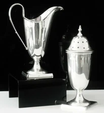 Immaculate Sterling Silver Sugar & Cream, Emile Viner, Sheffield 1959