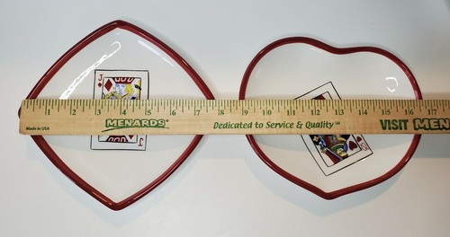 FORMALITÄTEN VON BAUM BROS SNACKTELLER SET Spielkarten Ace King Queen Jack Poker - Bild 8 von 9