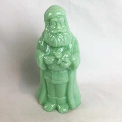 Mosser Jade Green Standing Santa Fenton Christmas
