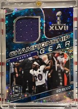 2021 PANINI SPECTRA ED REED, #CG-ER, CHAMPIONSHIP GEAR, NEON BLUE, SERIAL #20/35