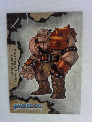 2001 Upper Deck/WizKids Mage Knight Rebellion RE40 Half-Troll Hacker Orc Raiders