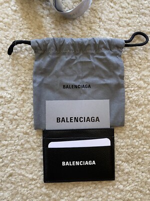 BALENCIAGA 正規品ハンガー 17本 Authentic balenciaga card holder In Black | eBay