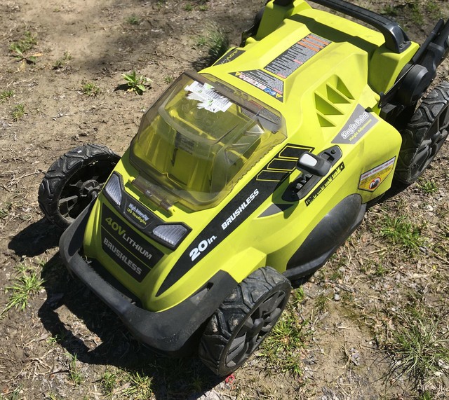 Ryobi 40v 20'' Lawnmower RY40108 push lawn mower cordless battery op