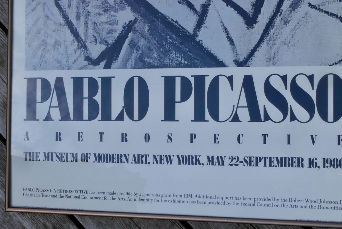 ORIGINAL MUSEUM OF MODERN ART RETROSPECTIVE PABLO PICASSO 1980 NEW