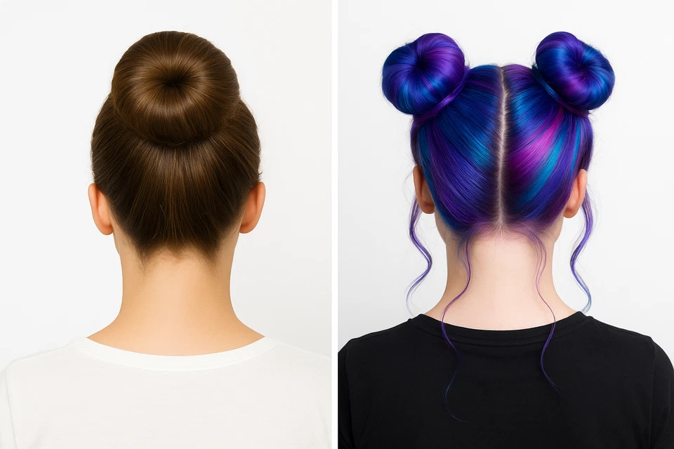 Professional Hair Styling Tools 4 Pcs Set Ponytail Bun Braids Beauty Accessories - Image 4 of 4