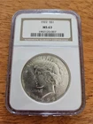 1922 Peace Dollar MS-63 NGC