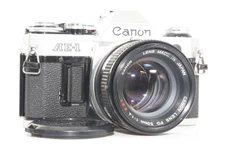 Canon AE-1 35mm SLR Film Camera w/ FD 50mm f/1.4 Lens Tested Japan