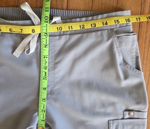 FIGS Scrub Set Technical Collection Vapor Blue Top Sz S & Bottom Size M Petite - Picture 23 of 24