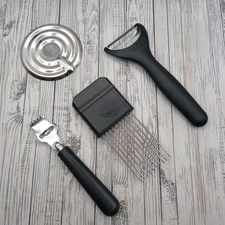 Pampered Chef Gadget Lot Julienne Peeler Citrus Zester Onion Holder Boil Control