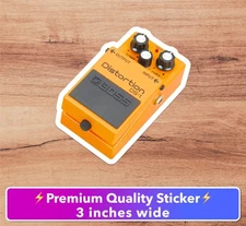 Boss Distorsion DS1 Pedal Premium Vinyl decal sticker guitar skate