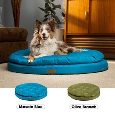 Orthopedic Dog Bed for Large Dogs Round Dual Layer Washable Cover ClevaHome