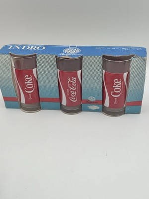 Vintage Borgonovo Coca-Cola Gläser Set 3 Stück OVP Indro Italien 90er Jahre