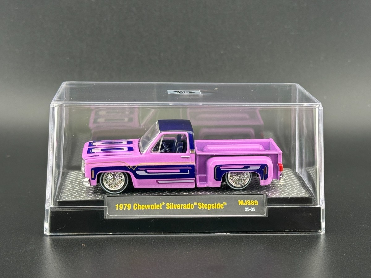 1978 シボレーシルバラードステップサイド・ローライダー パープルチェイスカー M2 1978 Chevrolet Silverado Stepside Lowrider Purple 31500 MJS89 1